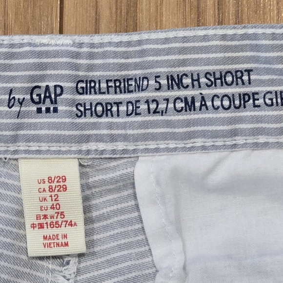 ❤️ Gap Blue Striped Shorts - Picture 6 of 9